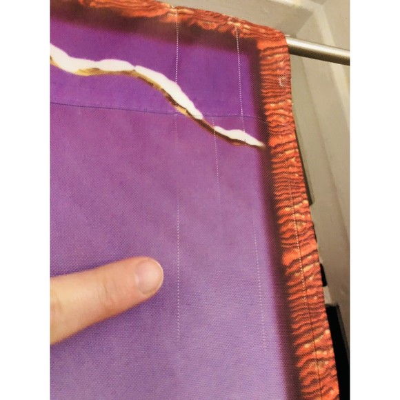 VTG Nylon Deer Fawn Cardinal Large House Porch Lawn Flag Banner approx 27”x 38” - Picture 8 of 11